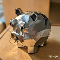 Piggy bank papercraft