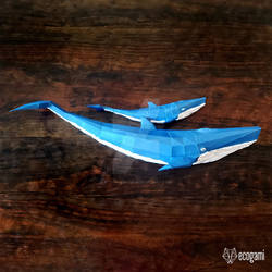 Blue whale papercraft