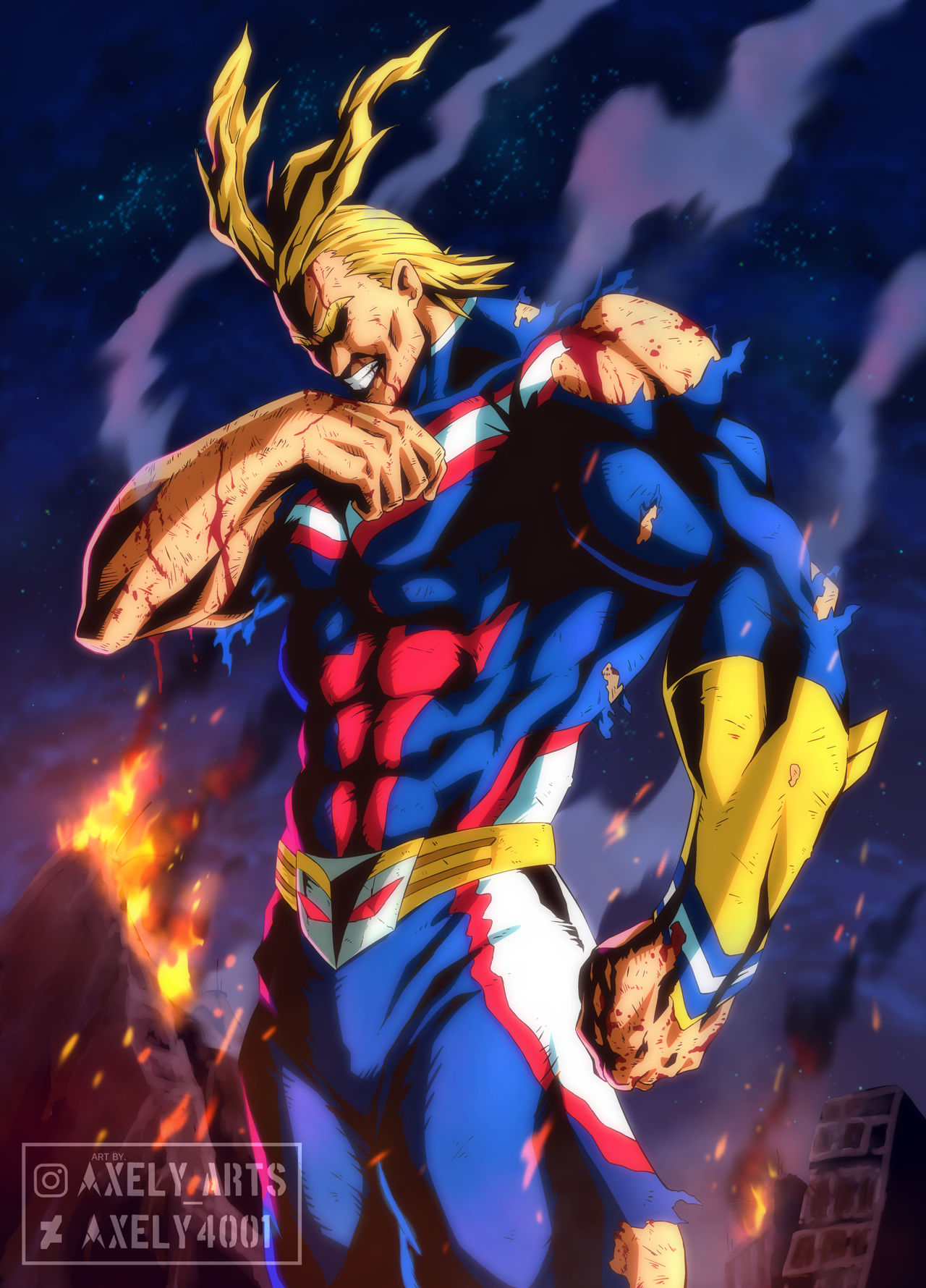 All Might (Fanart) by Axely4001 on DeviantArt All Might (Fanart) by Axely4001 on DeviantArt