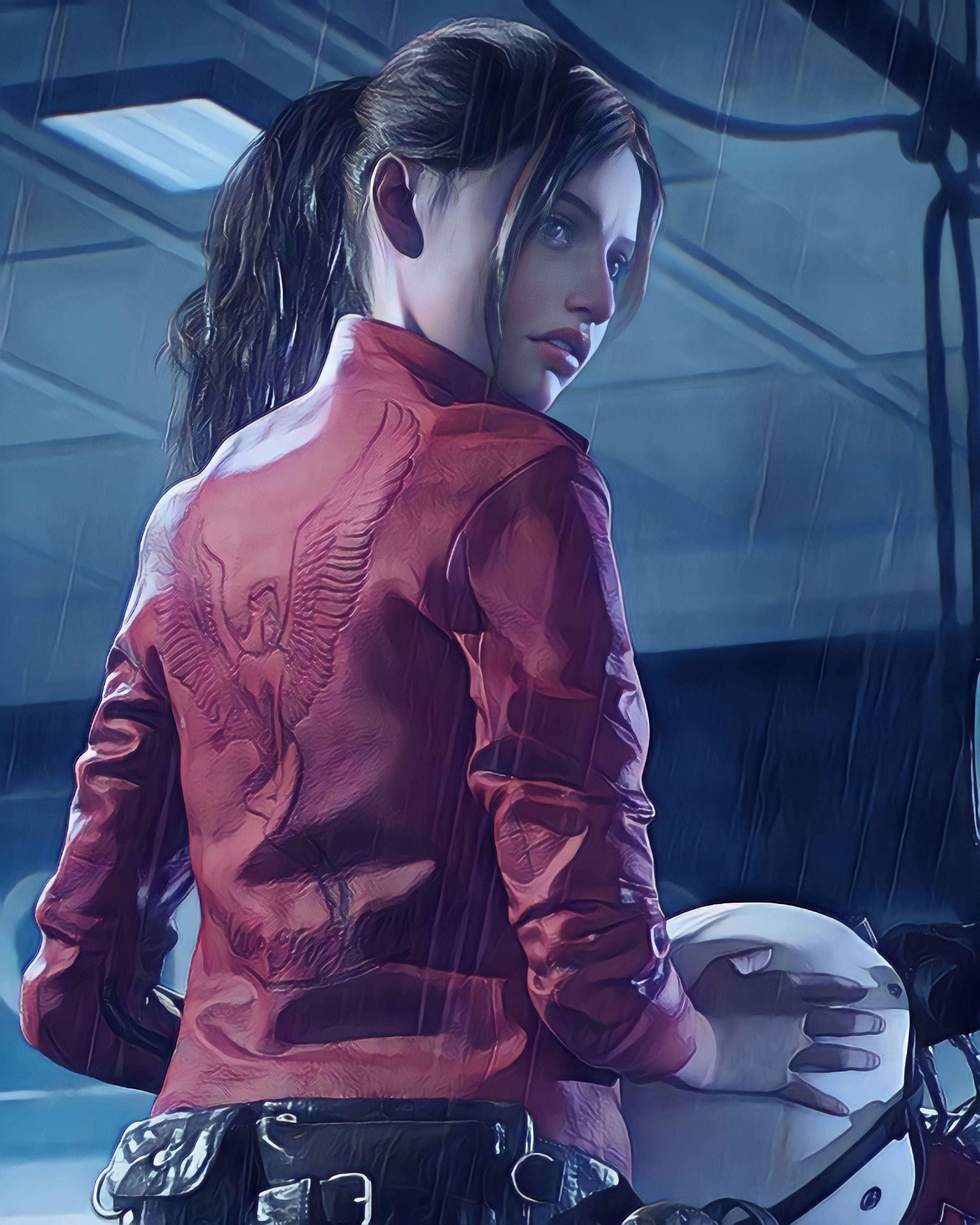 Claire redfield, high resolution, detailed digital art, realistic