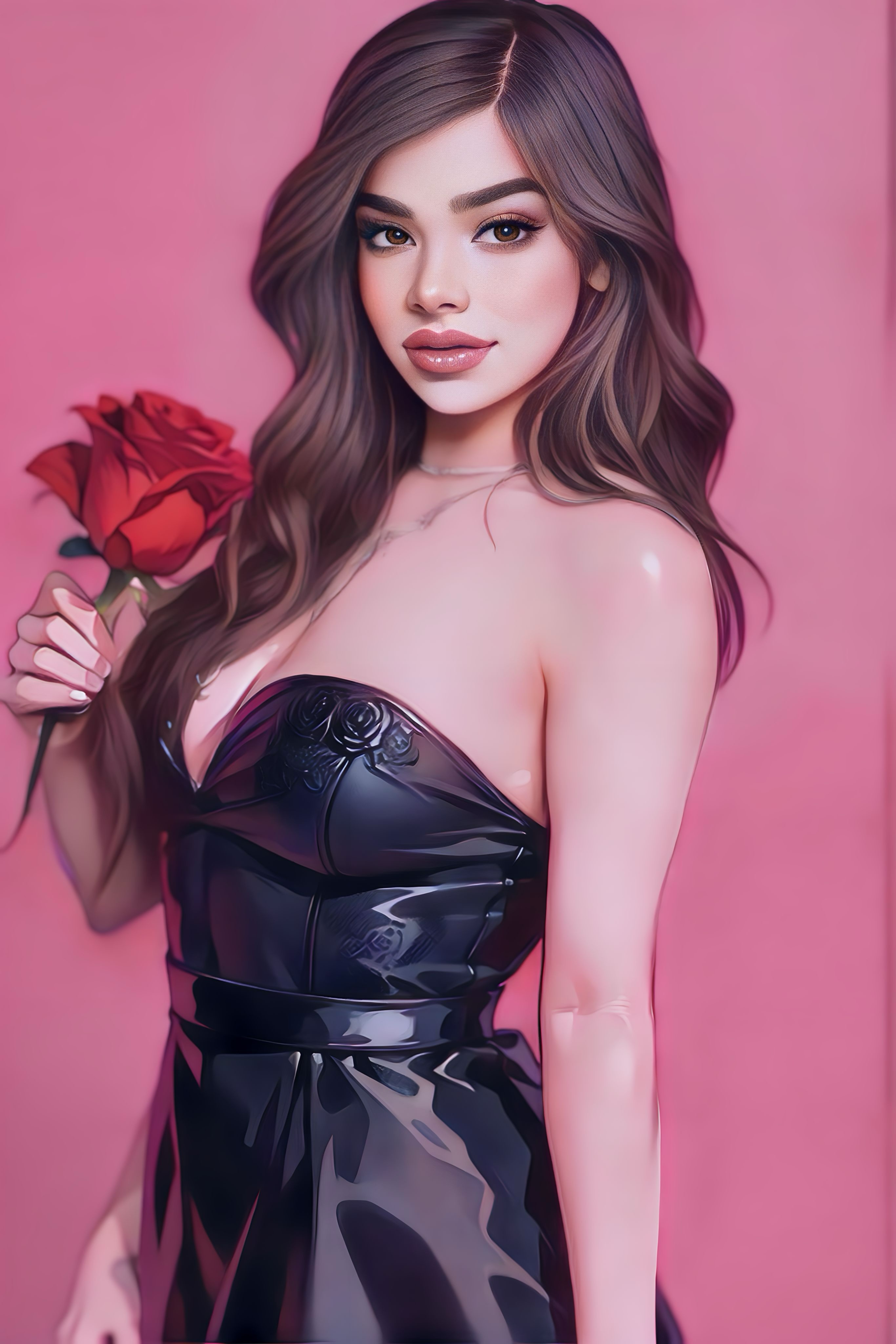 (P) A Rose and a Date: Hailee Steinfeld by Celebcartoonizer on DeviantArt