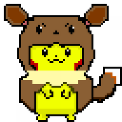 Pikachu Eevee Pixel Art