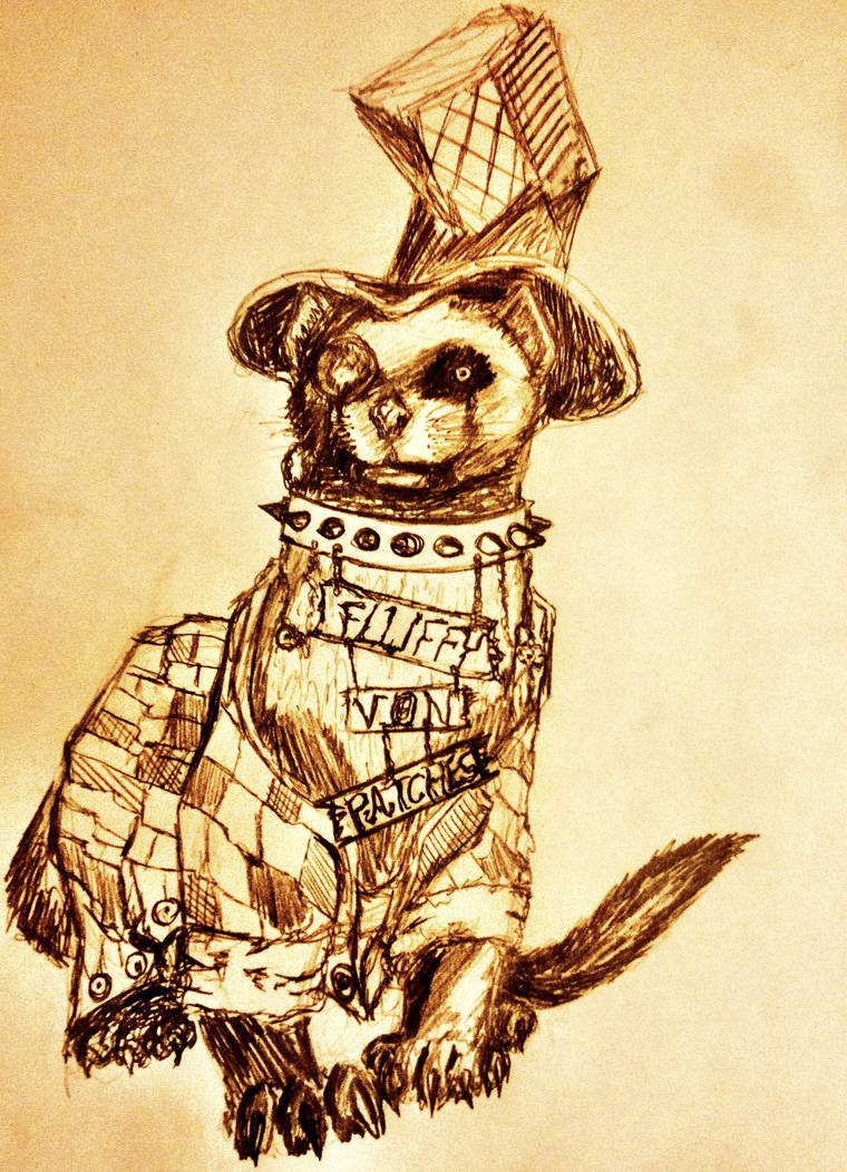 Mr. Fluff Von Patches by CaptainDeafBeard on DeviantArt