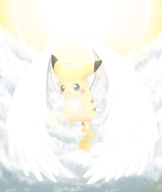 chibi angel pikachu