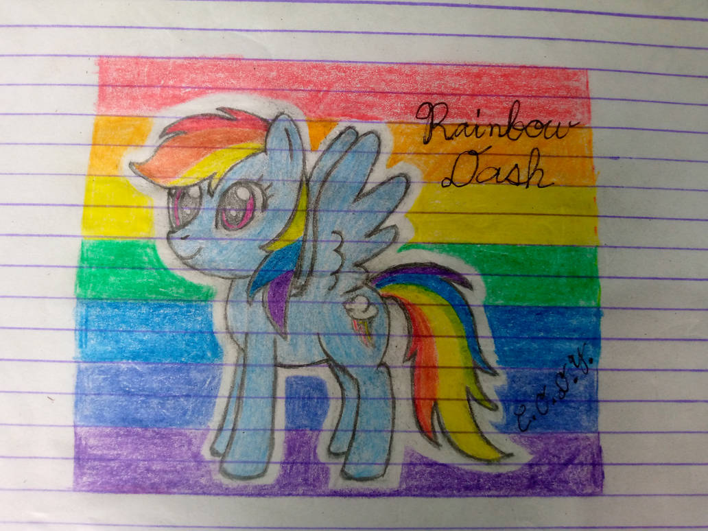 Rainbow Dash Pencil Art