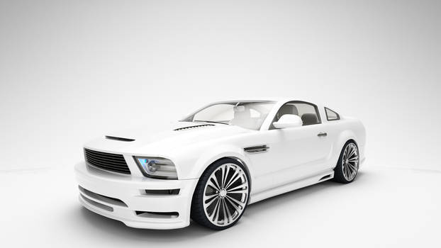 Mustang GT500 update white