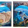 Cosmos Map Triptych