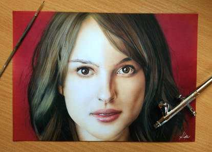 Airbrush portrait A4 size