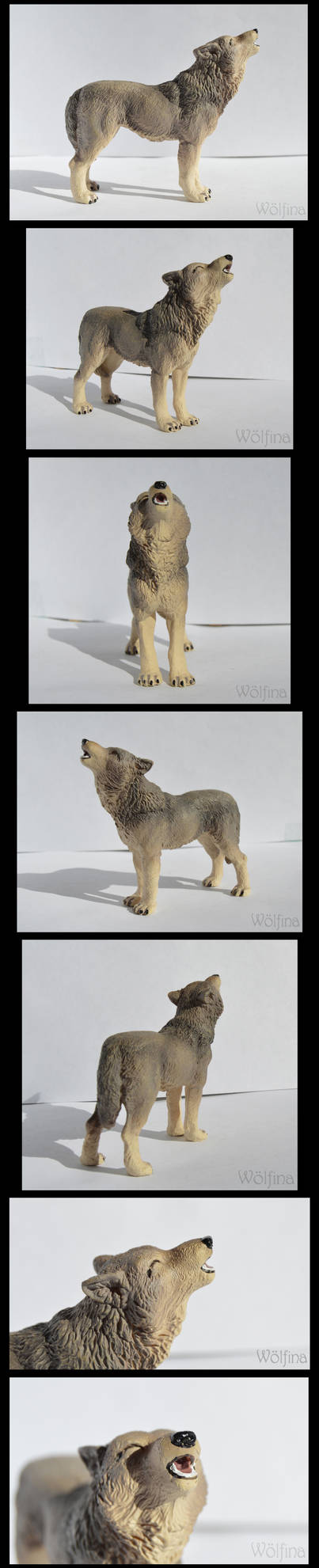 Papo Howling Wolf 2015 by SchwarzWolfin on DeviantArt