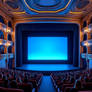 Guests in the theater auditorium