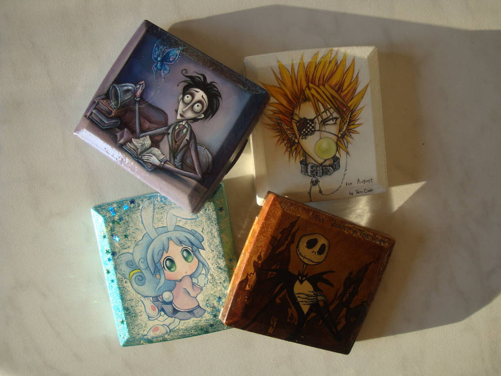 Powder Cartoon Characters powder boxes with cartoon characters by Yumi-Yum on DeviantArt