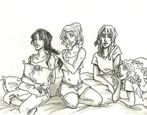 Demigod ladies sleepover