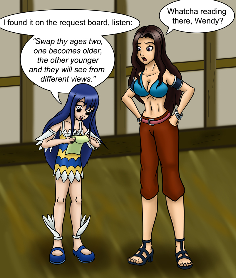 Commission: Cana Wendy Age Swap part 1.