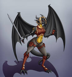 Sketch Upgrade: Amber the Dragon Girl