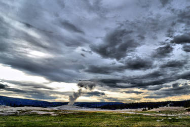 Geyser at Dusk