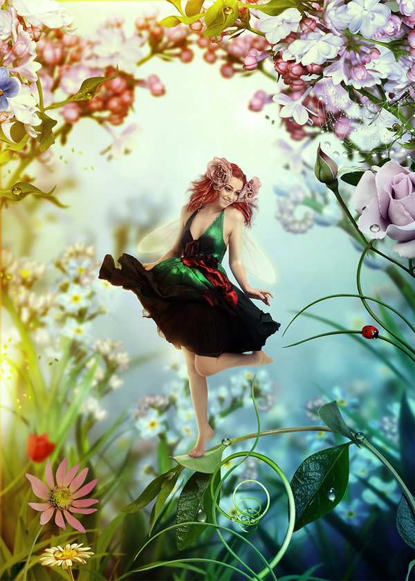 Flower fairy by KellieArt Flower fairy by KellieArt