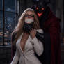 Germandor surprises Chastity, gagging her before she can scream!!