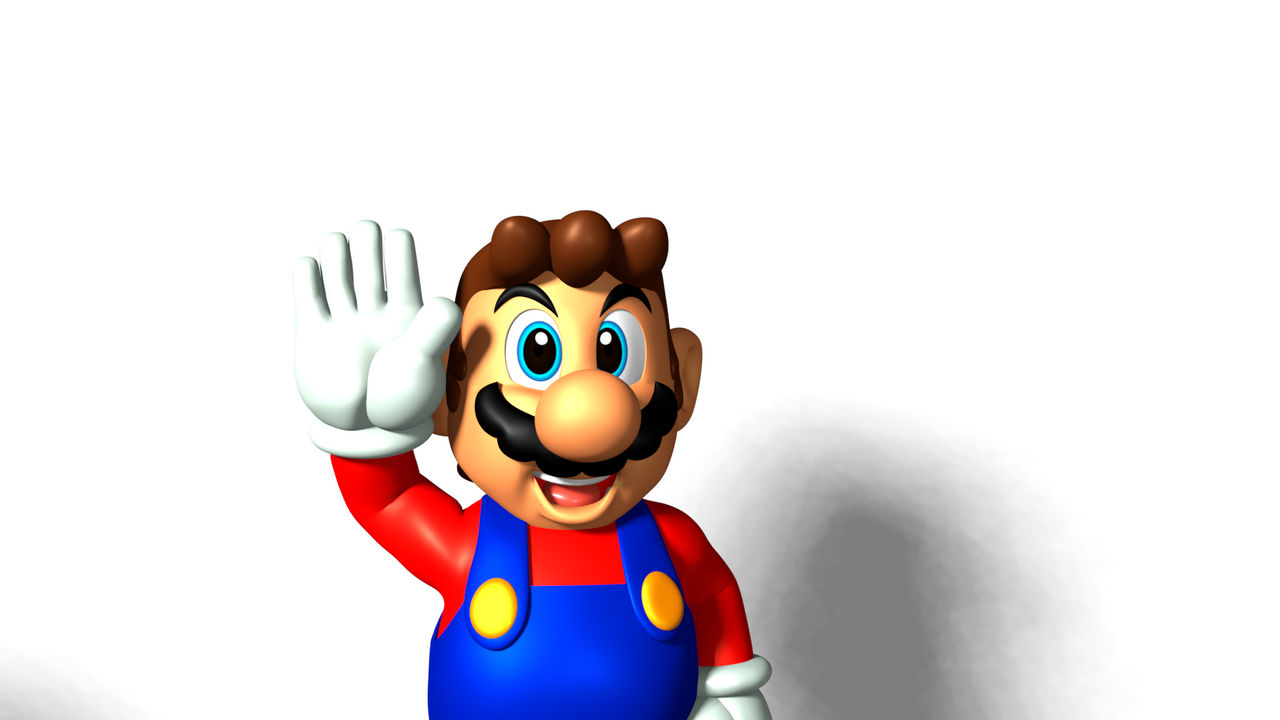 Hatless Mario Render by BetaMarioUltra64 on DeviantArt