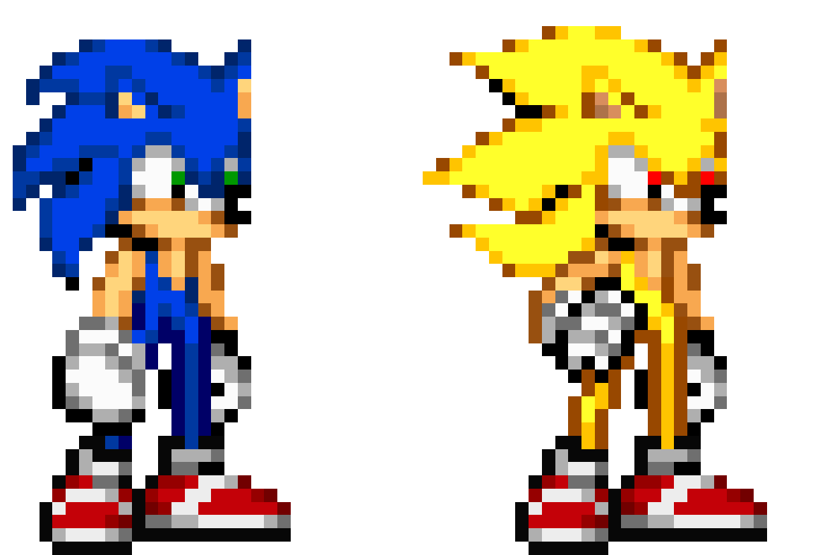 new sonic and super sonic by GZRako on DeviantArt
