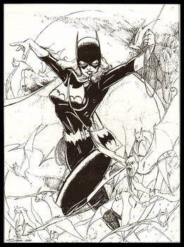 Batgirl in Flight