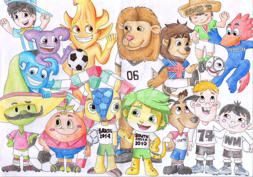 All FIFA World Cup Mascots Deviant Art by LMCRisesAgain on DeviantArt
