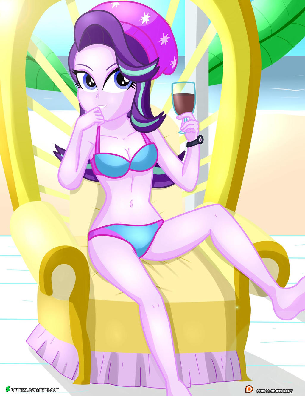 Starlight Glimmer in the beach