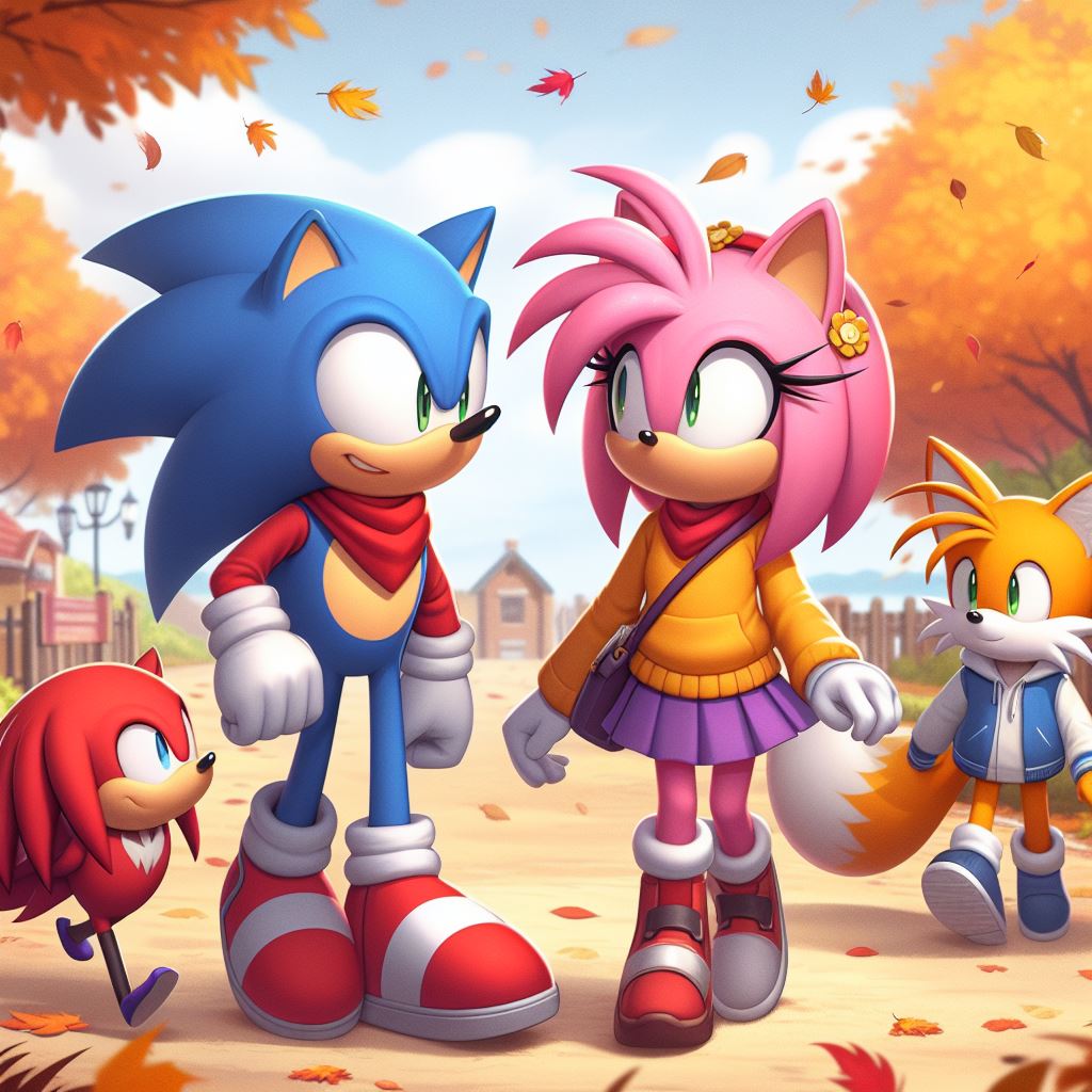 Sonic, Amy, Tails and Knuckles are walking (4) by BartHisher98 on ...