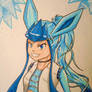 Glaceon, Human Version [Pokemon] Fanart