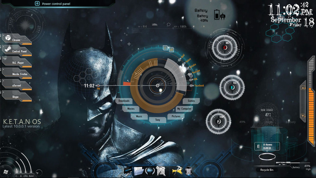 Rainmeter Batcomputer Batman_Dark Night Rainmerer by jketan014 on DeviantArt