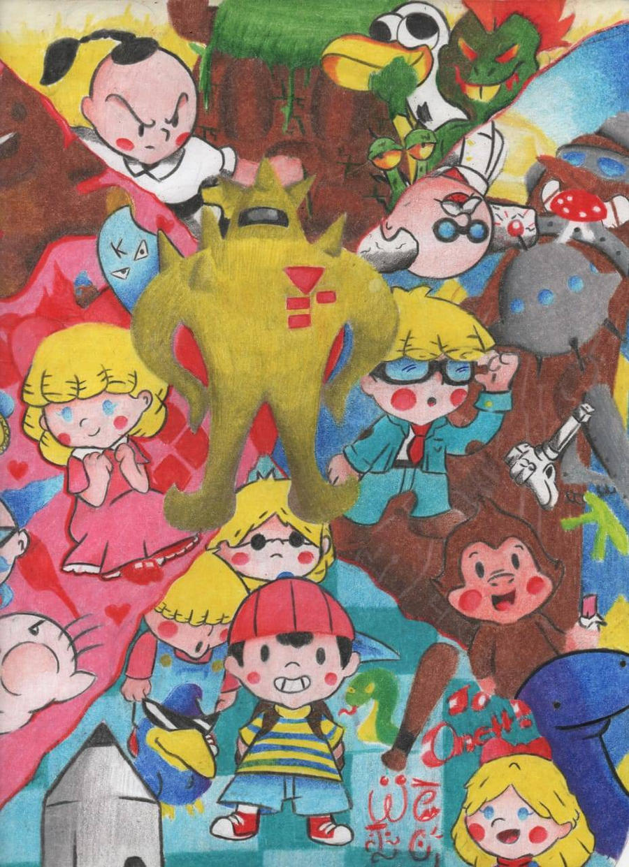 Earthbound Deviantart Fan Art de Earthbound by TheSkeletonCat1991 on DeviantArt