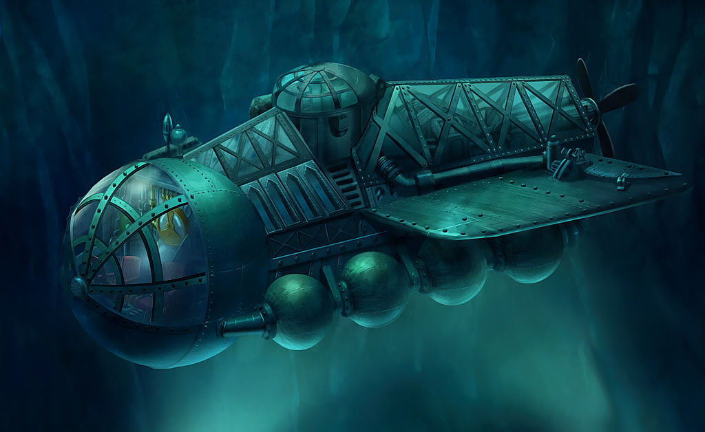 Ботаник на наутилусе. Субмарина дизельпанк. Наутилус подводная лодка капитана Немо. Наутилус подводная лодка стимпанк. Дизельпанк подводная лодка Атлантида Затерянный мир.