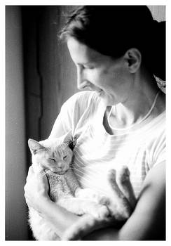 My mother and my cat