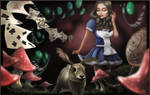 Alice in Wonderland by brewsterart