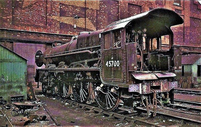 'Amethyst' Crewe Works 18/8/1962 scrapbook scan