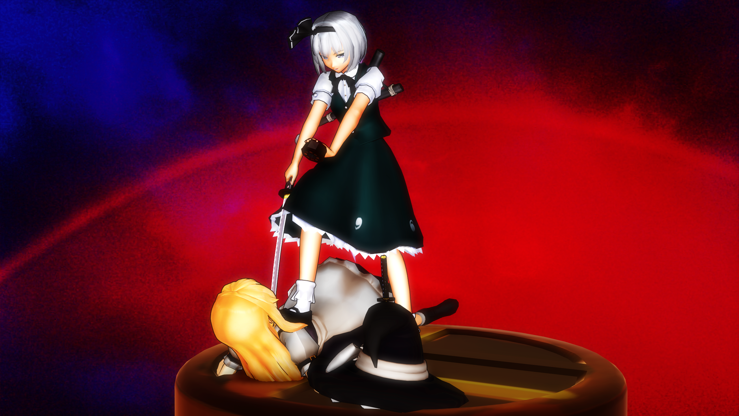 Smash Bros Trophy Youmu-Marisa 2560x1440