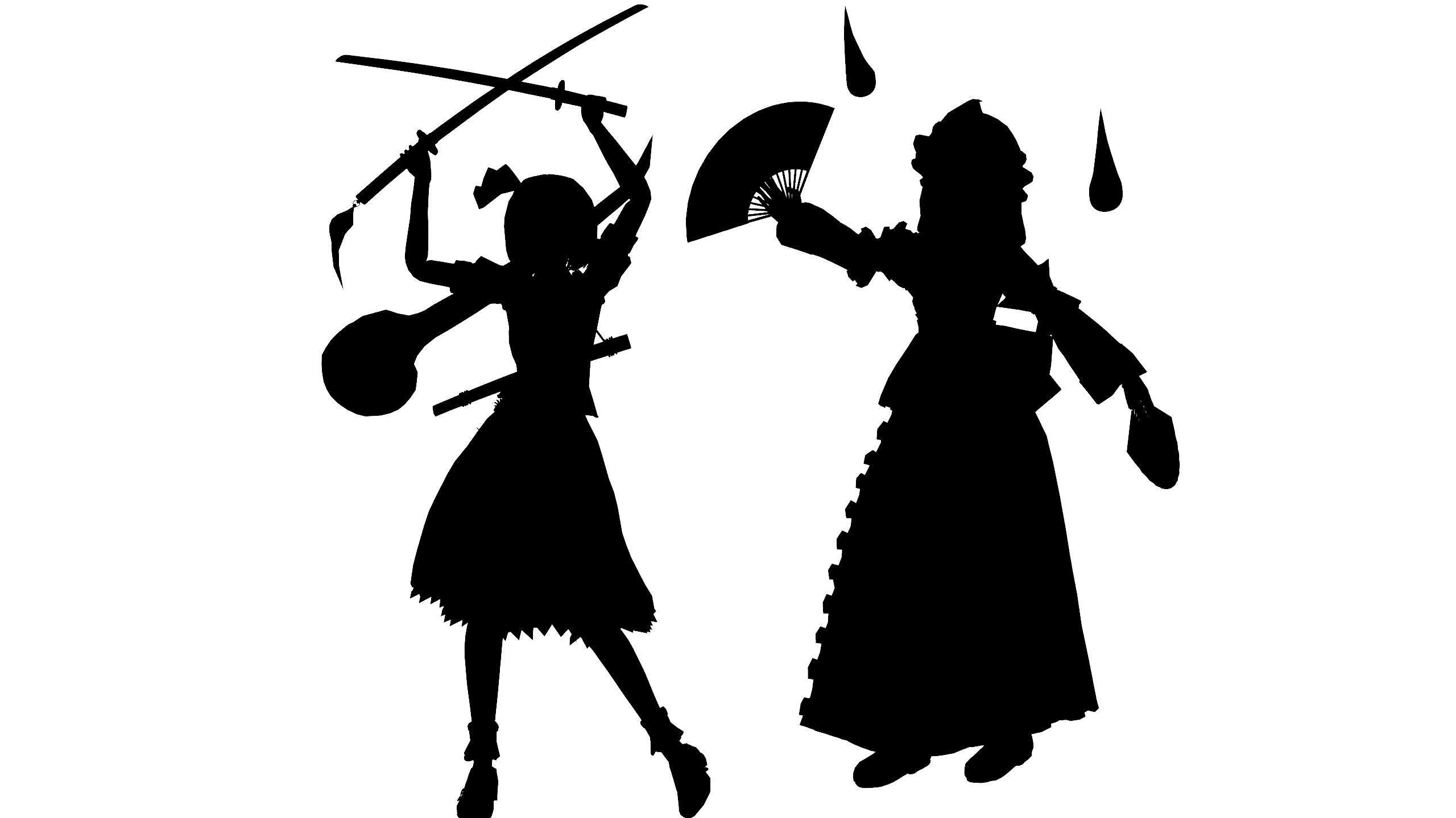 Youmu-Yuyuko Silhouette