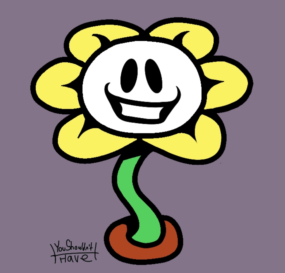 Your Best Friend, Flowey (Undertale FanArt) by AbbyArtsketch on DeviantArt