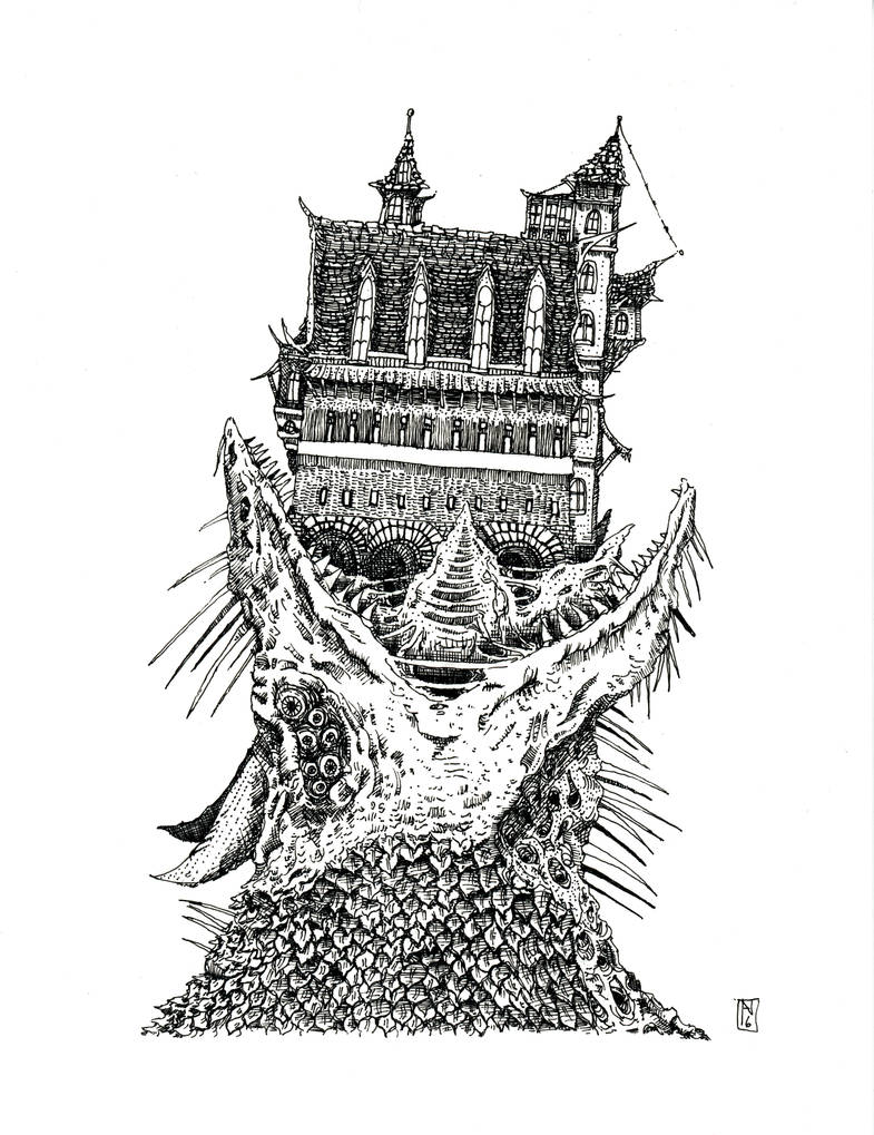 Castle Dragonpuke by oag-thomas