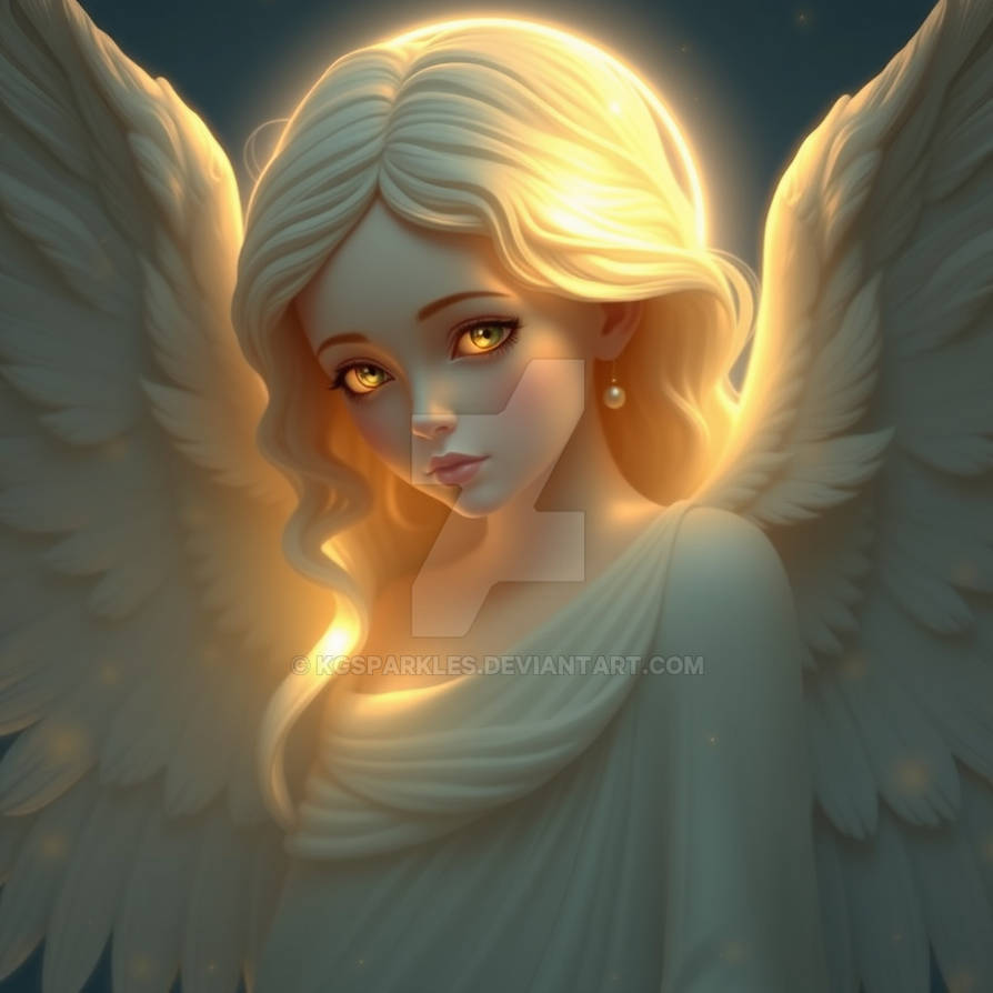 Angelisc Eye Angelic angel with a glow in her eyes by KGSparkles on DeviantArt