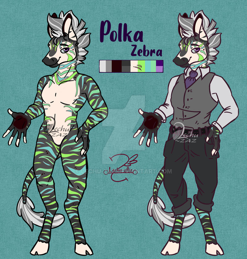 Zebra Ref Polka the Zebra Ref Sheet by Lechu-zAz on DeviantArt