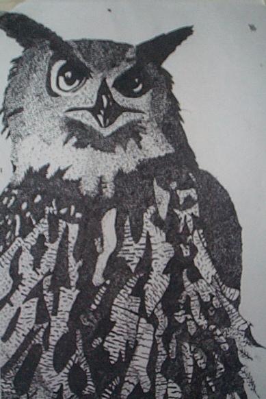 Pointalism Owl