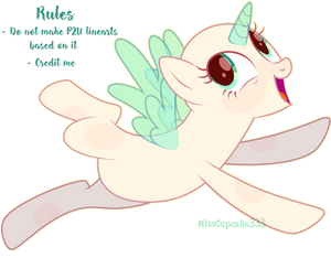 Mlp pony base #26 - Look, I'm flying!