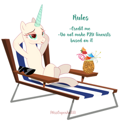 Mlp pony base #28 - Beach day