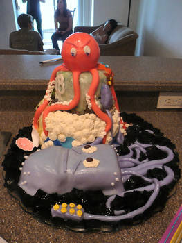 Squid Vs. Octopus Cake