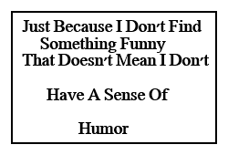 A Sense Of Humor Stamp