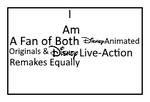 Fan of Both Disney Originals x Remakes Stamp