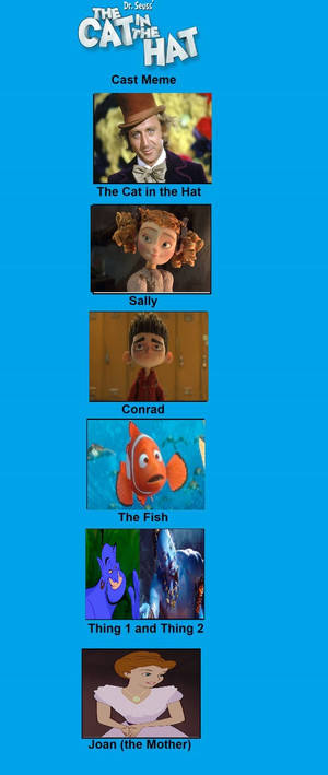 The Cat In The Hat Cast Meme Blank By Jamison1209 On Deviantart