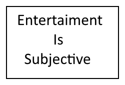 Entertainment is Subjective Stamp