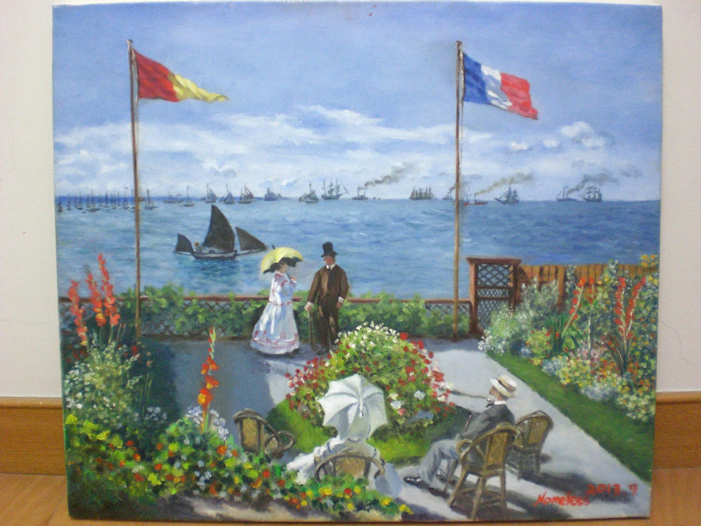 Imitate Monet Garden At Sainte Adresse By Namelesspeon On Deviantart