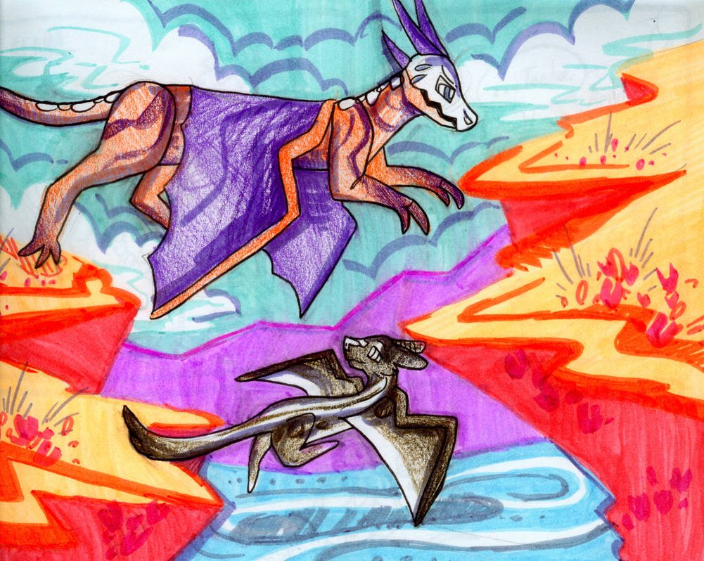 Cliff Racers by Sunlitsecrets on DeviantArt